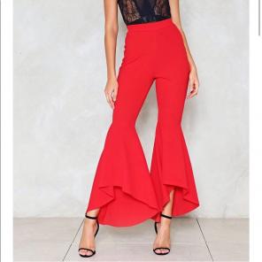 Red Flare Pants