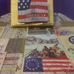 America greeting card set of 12