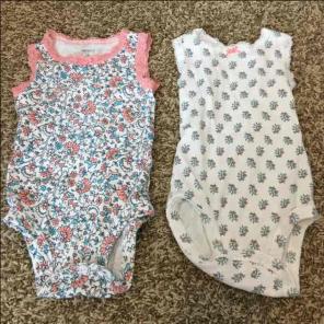 6mo sleeveless onesies