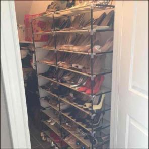 10 tier shoe rack organizer