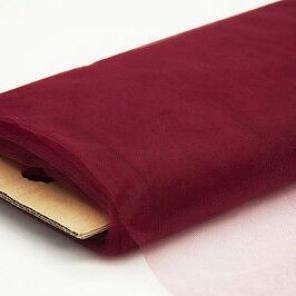 5 YARDS OF BURGUNDY FABRIC TULLE