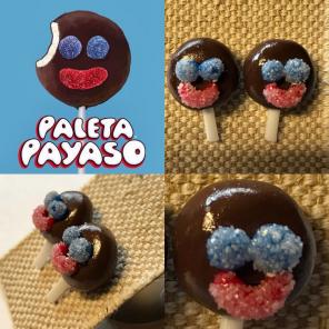 Handmade Paleta Payaso Earrings
