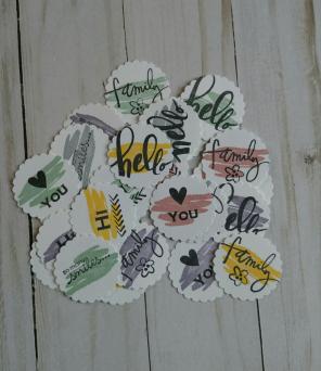 25 Handmade Watercolor Embellishments