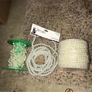 Wedding decor- pearls