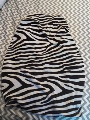 Zebra Print Changing Pad Cover