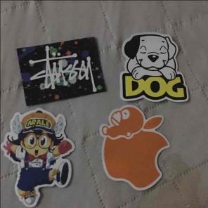 2 stickers