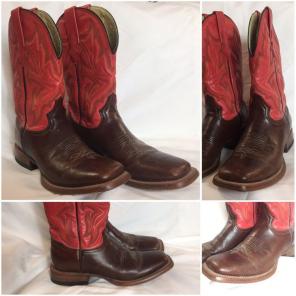 John B. Stetson Cowboy Boots Size 7.5