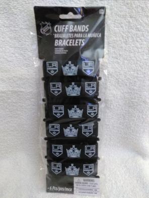 Los Angeles Kings Wristbands 6pk *NEW*