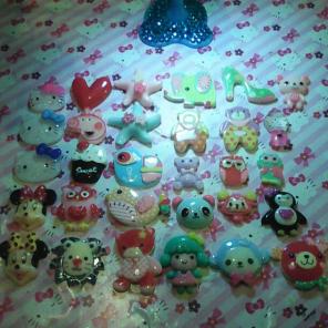 30 ASSORTED KAWAII FLATBACKS/CABACHONS