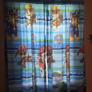 Paw patrol curtains & wall decals