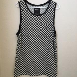 men's vans checkerboard tank top