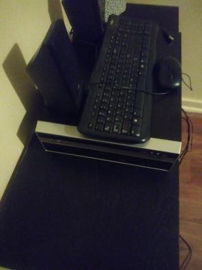 Computer keyboard mouse and speakers