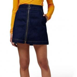 TOPSHOP DENIM A-LINE SKIRT |SKIRT SIZE 4