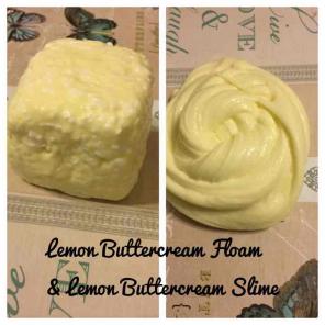 Lemon Buttercream Floam and Slime 4oz ea