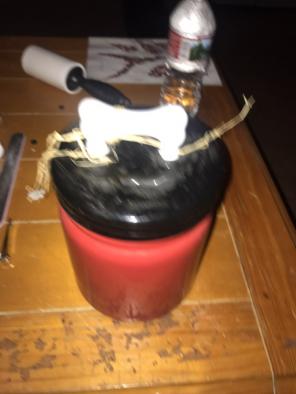 Dog treat jar