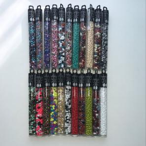 Glass 2-Hole Seed Beads 22 Tubes