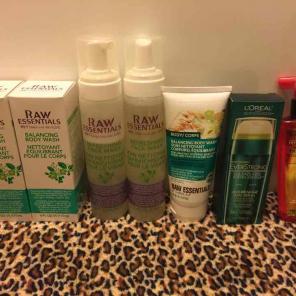 7 Piece BUNDLE Raw Essentials & L'Oréal