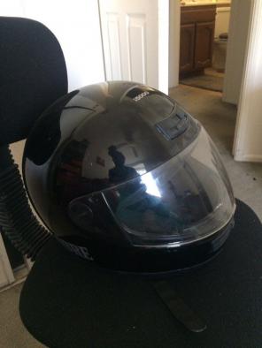 Black Sabre Motorcycle Helmet