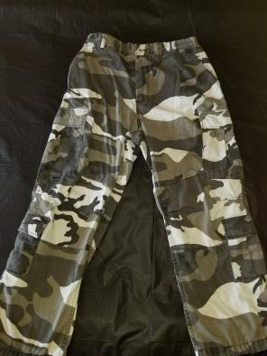 White Camo pants