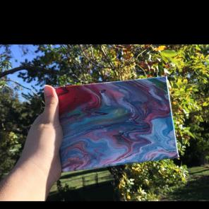 Acrylic Poured Art, One Of A Kind!