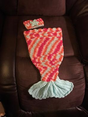 Crochet Mermaid Tail Set
