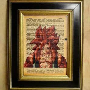 Gogeta print vintage dictionary page
