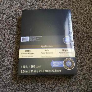 Recollections Black Cardstock Paper 100