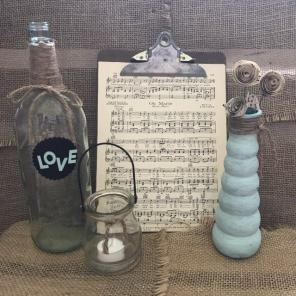 Rustic Sheet Music Love Home Decor Set
