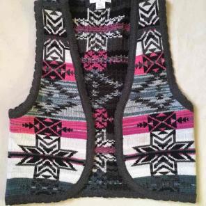 Tribal print vest