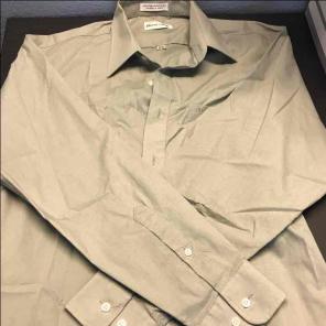 Two green dress shirts