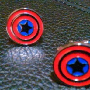 Captain America cufflinks Marvel comics