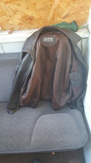 Arrow genuine leather jacket.