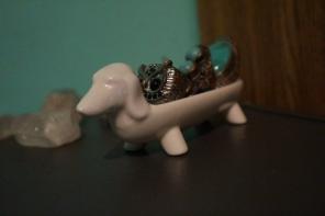 Dachshund "Weenie Dog" Jewelry Holder