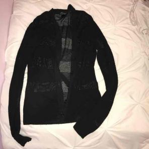 Black cardigan