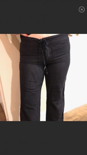 Vince Navy Blue Linen Pants Size M