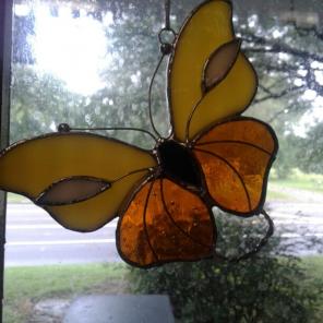 Butterfly Suncatcher w/ added wire