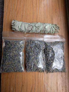 Sage and dried lavender bundle