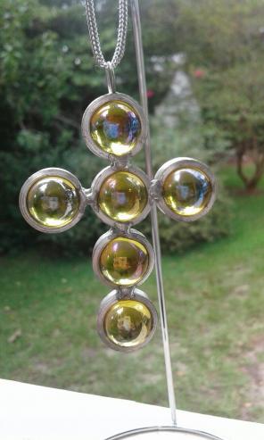 Yellow Worry Cross