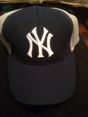 Navy Blue Gray New York Hat