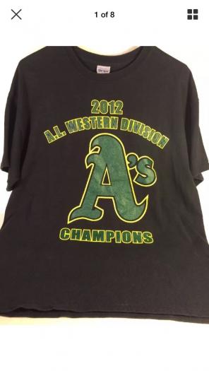 Oakland A's 2012 AL WEST Champions Shirt