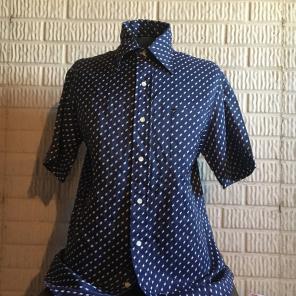 Vintage 1970's Polyester Disco Shirt