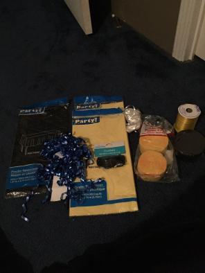 Black And Yellow Party Supplies Lot