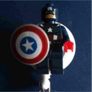 Captain America ID Badge Holder Nurse RN