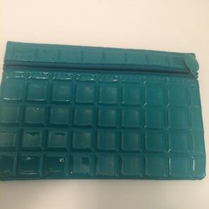 Ipsy Cosmetic Bag.7 1/4"L 5"W Green