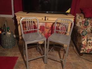 Brand New Bar Stools ( Grey/ Silver)
