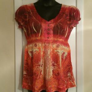 NWOT Women's orange top XL