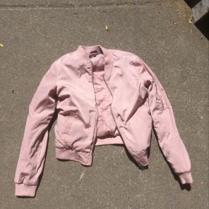 Pastel Pink Bomber Jacket