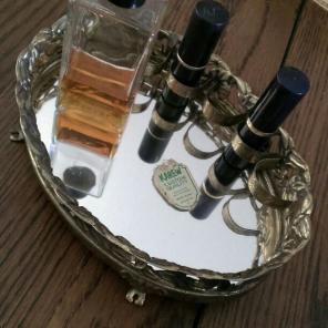 Vintage Perfume Lipstick Vanity Tray