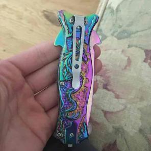 Rainbow fade knife