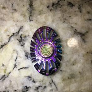 Rainbow Oval Shaped Fidget Spinner